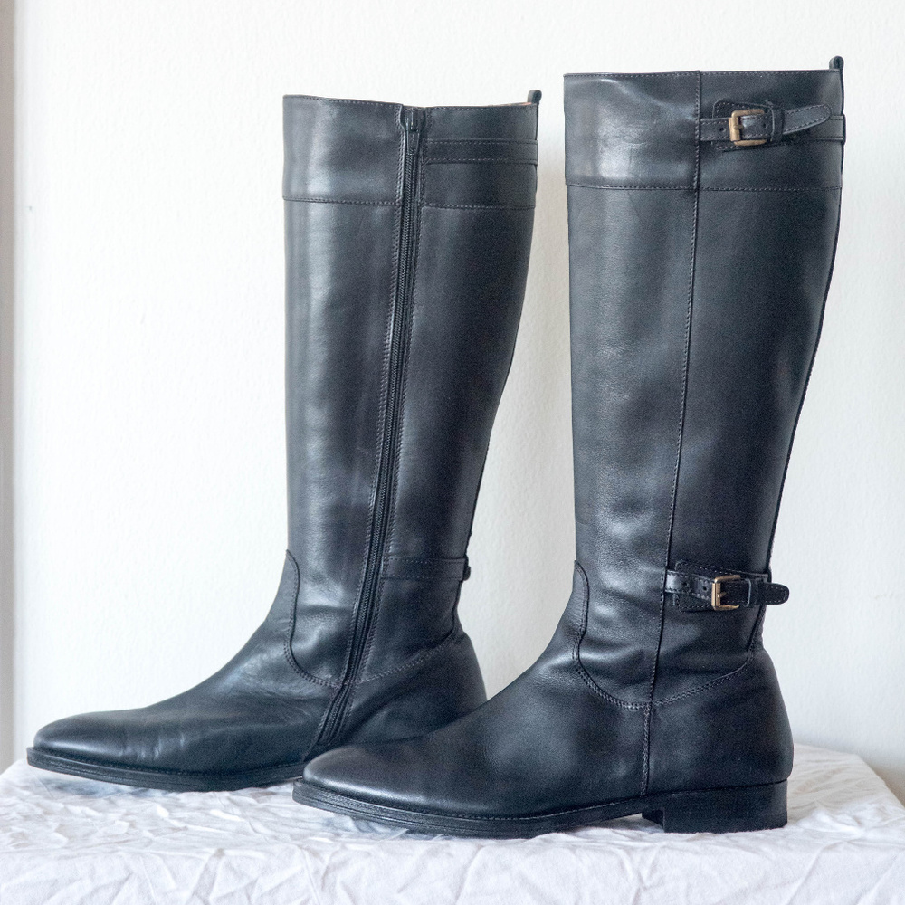 J. Crew Riding Boots Size 6.5 Black